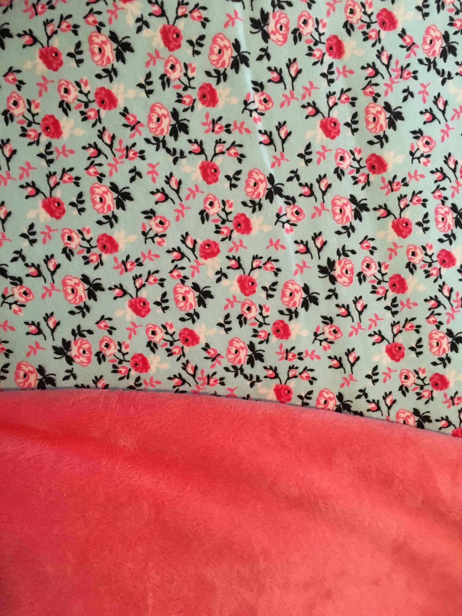 Apple iPhone 6s sample photo. Fabric, floral, minky, sew photography