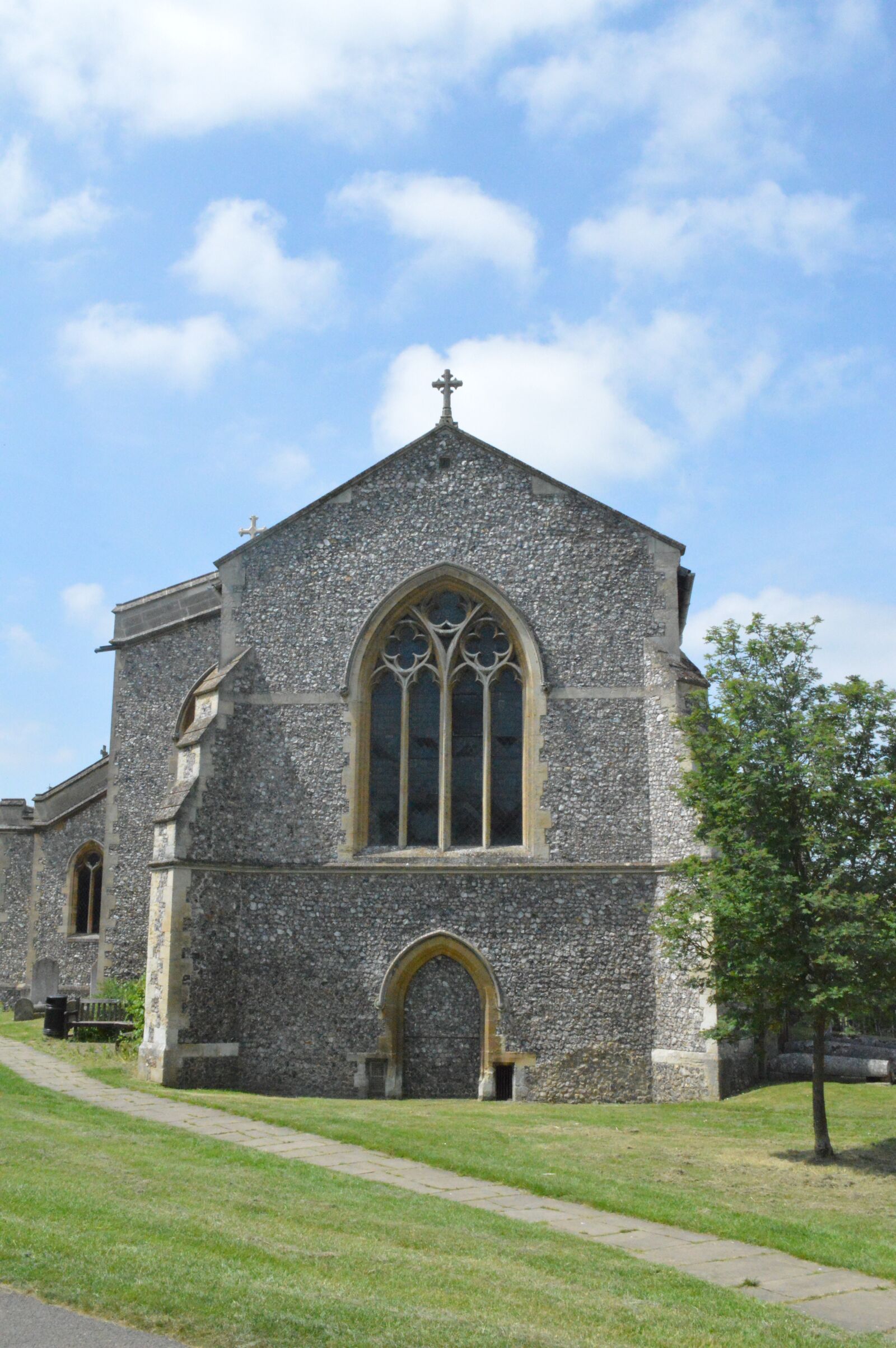 Nikon D3200 sample photo. Church, grass, sky photography