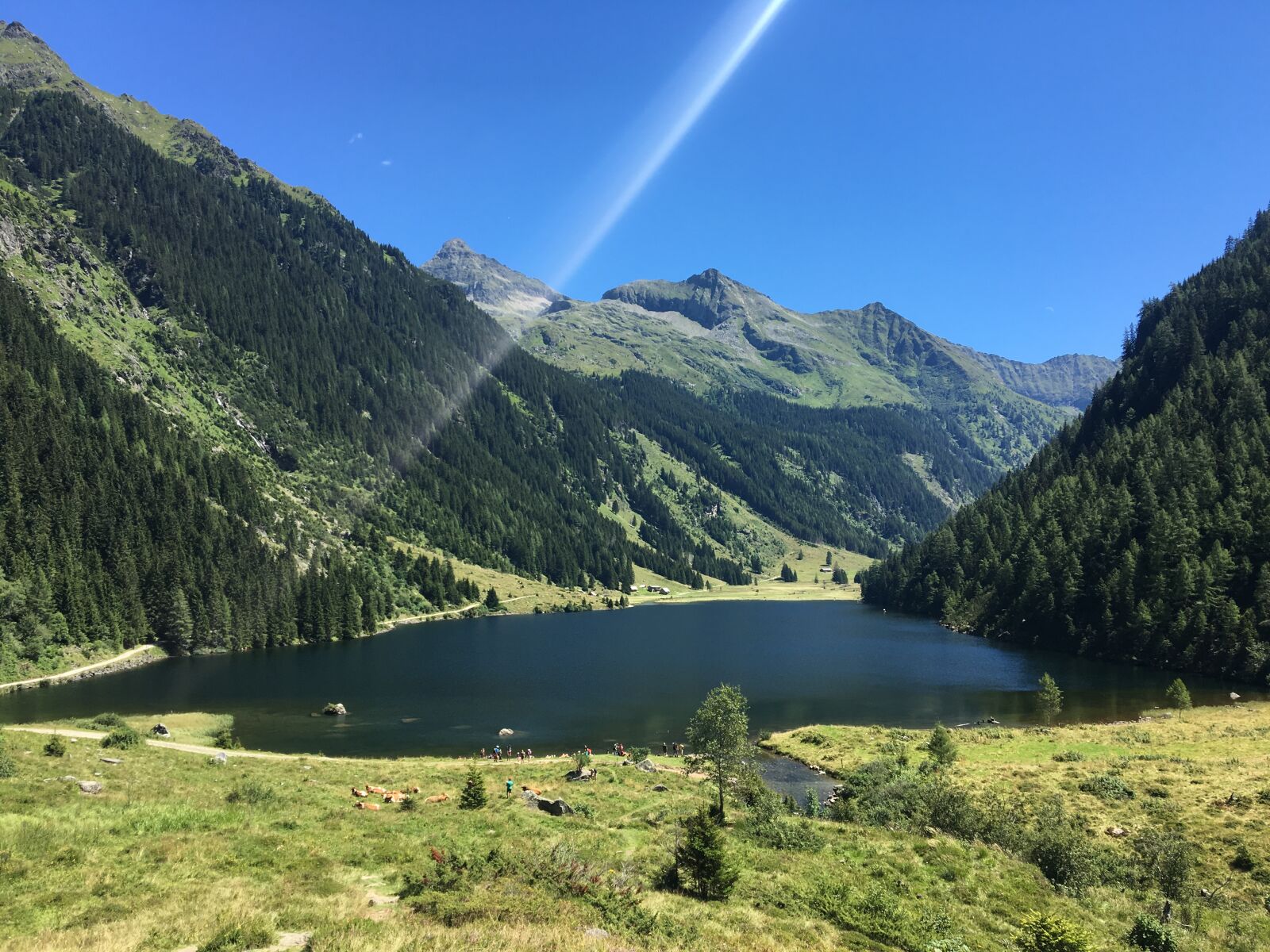 Apple iPhone 6s sample photo. Austria, lake, mountain, sunshine photography