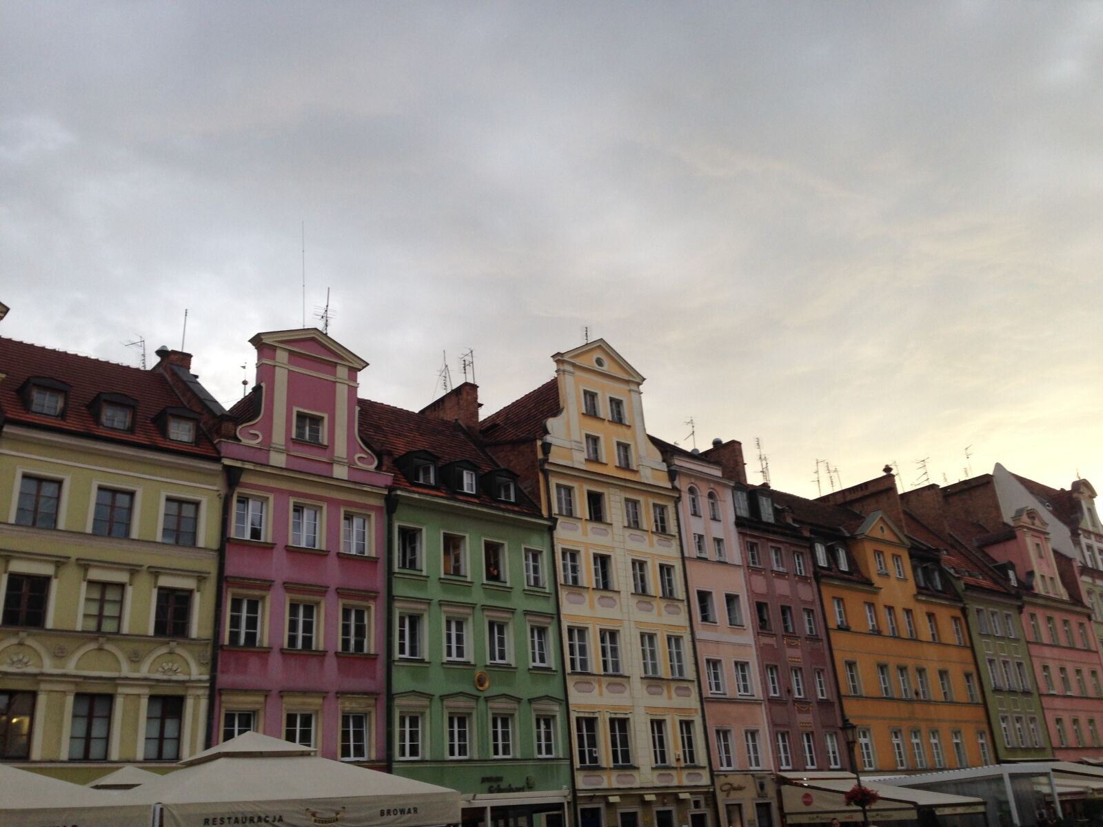 Apple iPhone 5 sample photo. Wroclaw, gabled houses, gable photography