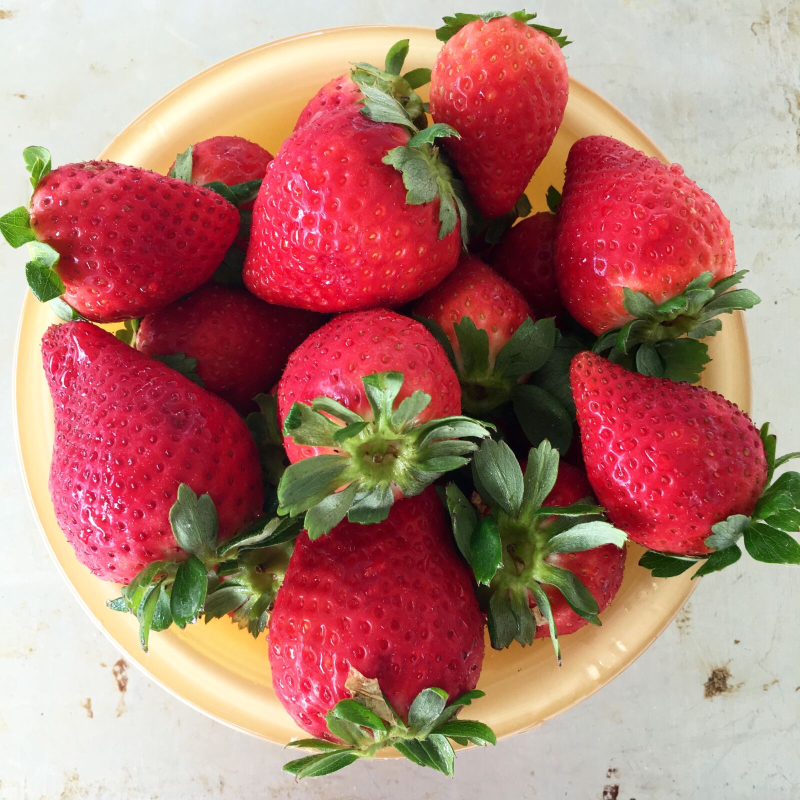 Apple iPhone 6s sample photo. Strawberries, bowl, fruit photography