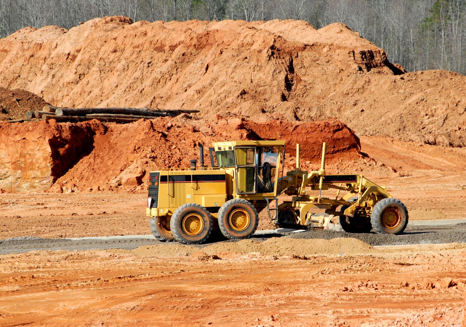 Nikon D200 sample photo. Construction site, heavy equipment photography
