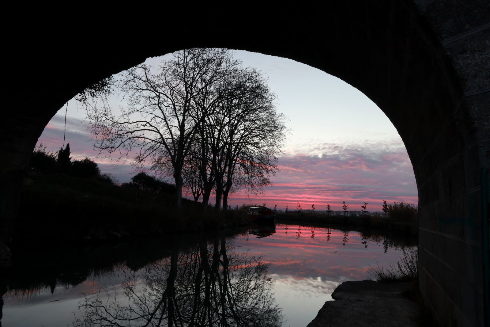 Canon PowerShot G1 X Mark III sample photo. Sunset, canal du midi photography