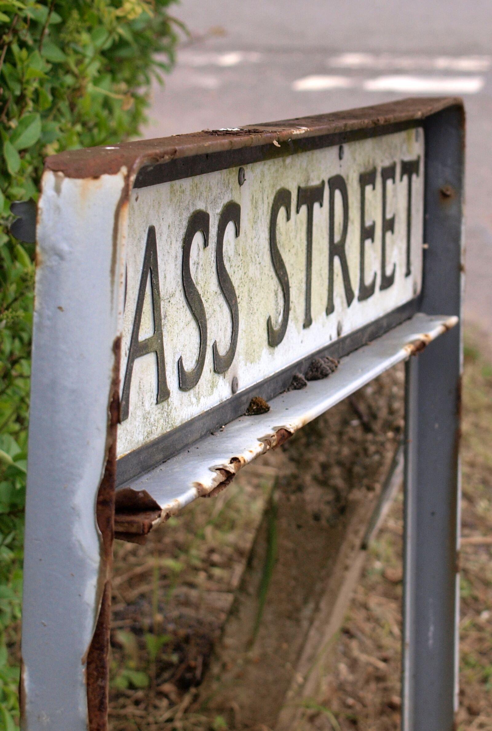 Olympus E-520 (EVOLT E-520) sample photo. Street sign, road, humour photography