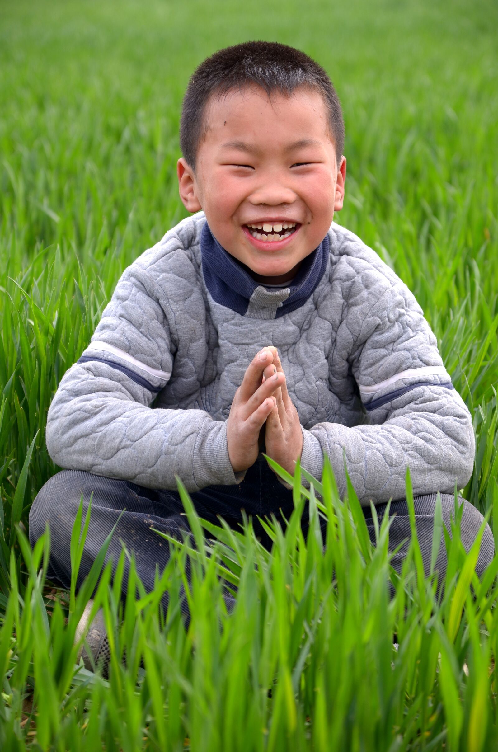 Nikon D7000 sample photo. Portrait, child, in wheat photography