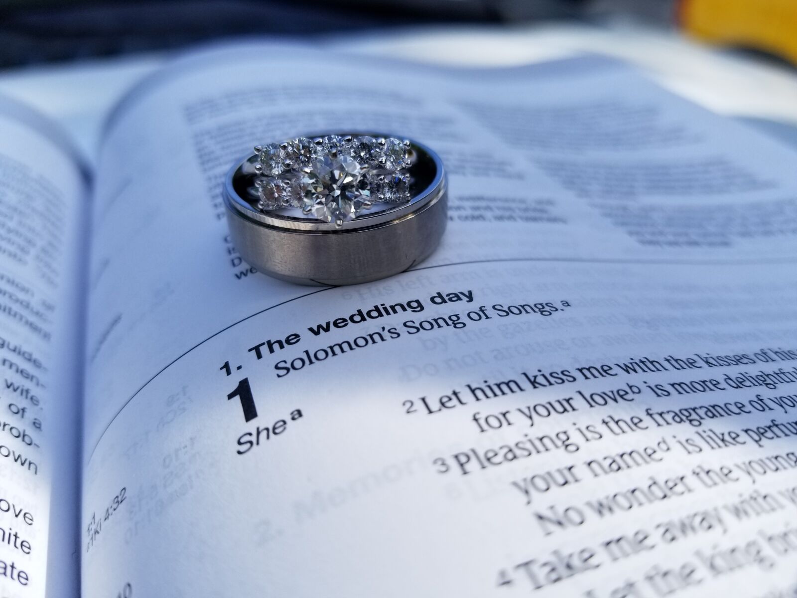 Samsung Galaxy S8+ sample photo. Wedding, ring, bible photography