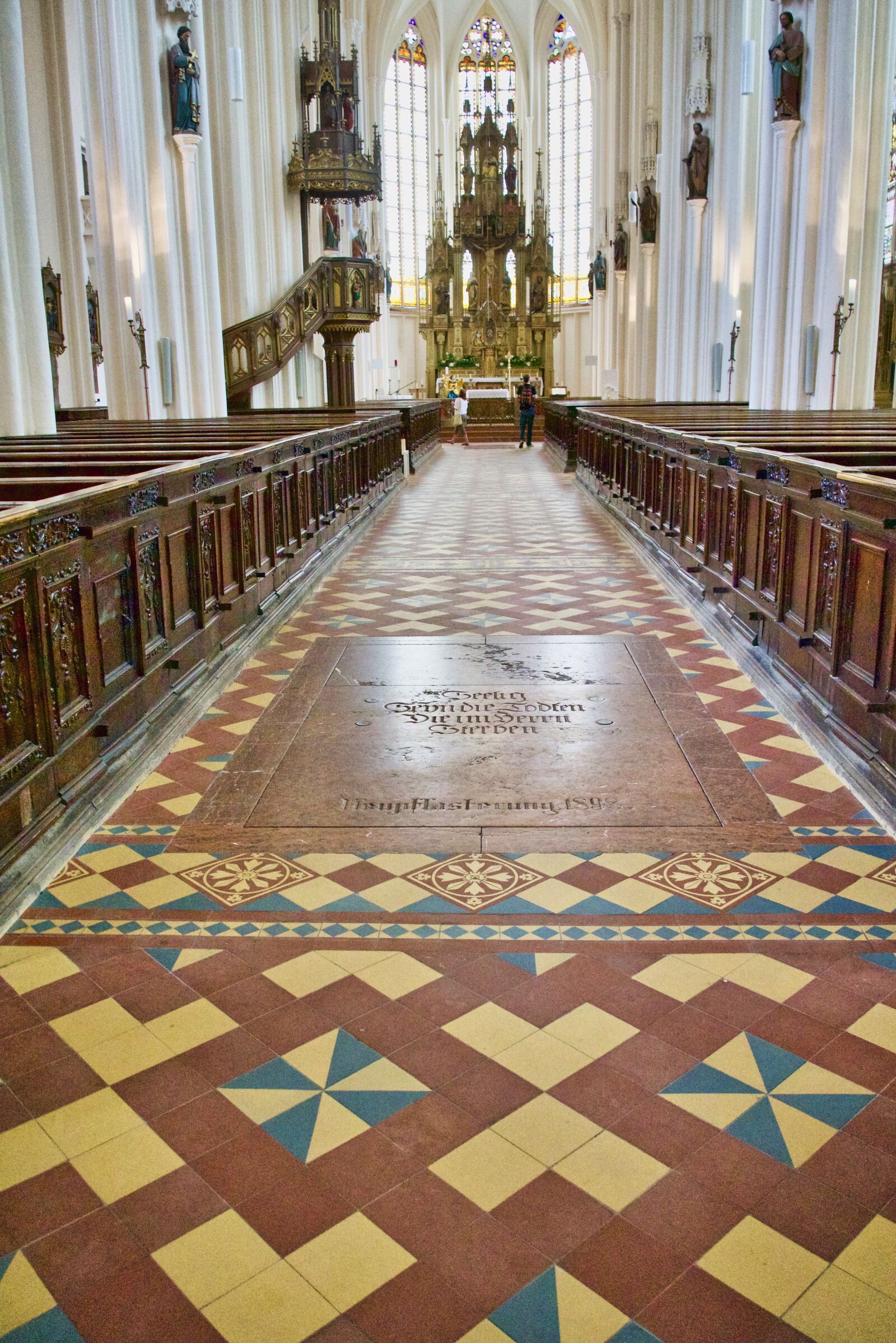 Sony a6500 sample photo. Church, aisle, stone photography