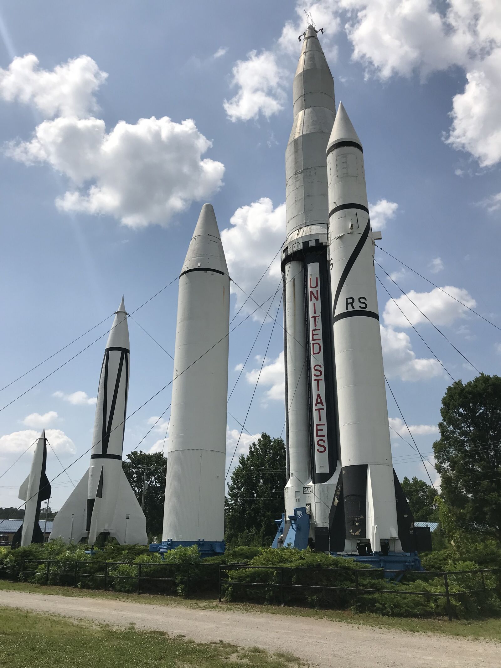 iPhone 7 Plus back dual camera 3.99mm f/1.8 sample photo. Rocket garden, rockets, space photography