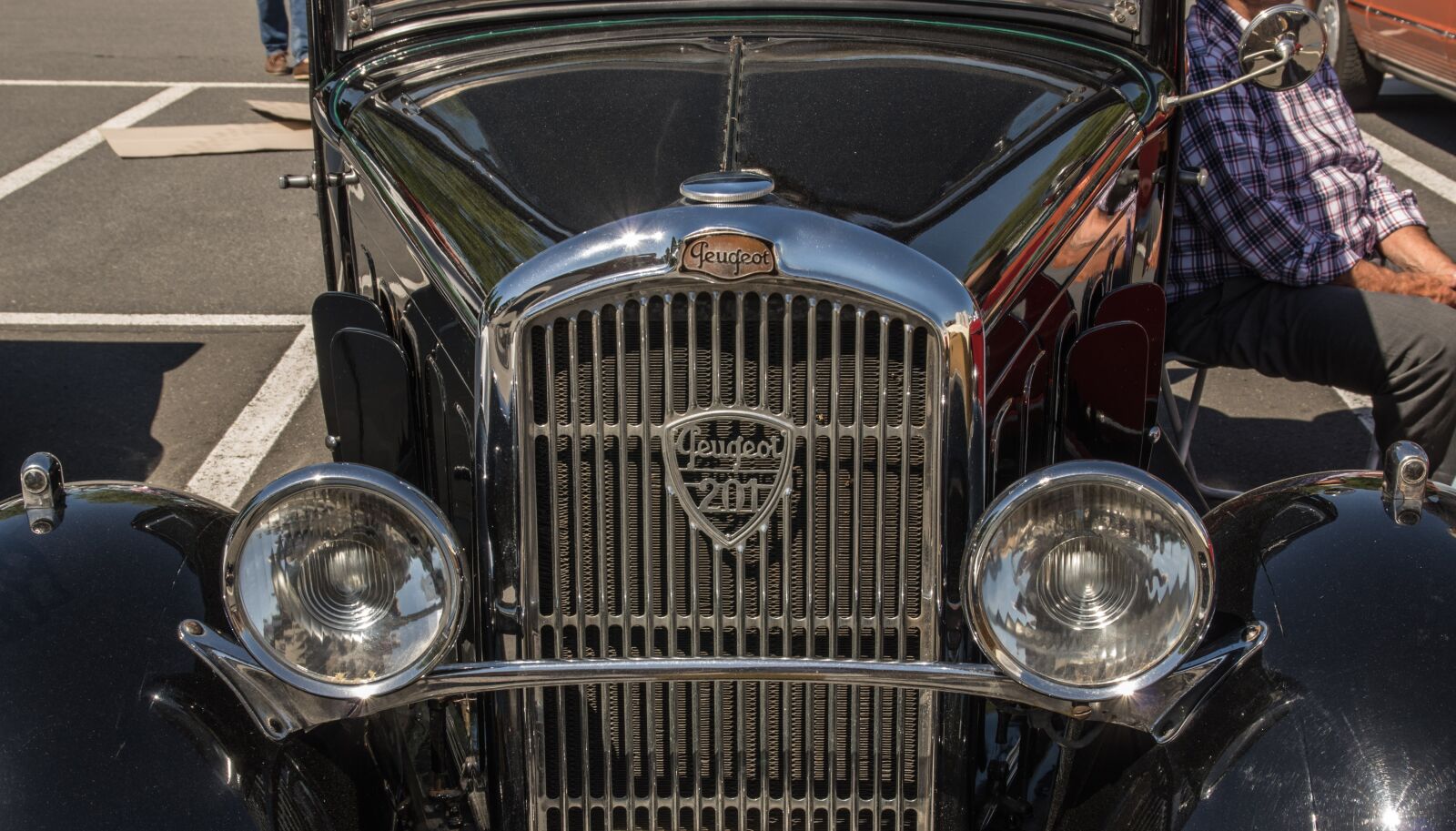 Pentax K-3 sample photo. Peugeot, oldtimer, grille photography