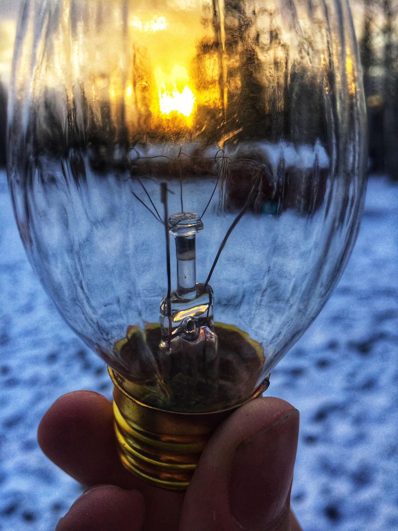 iPhone 6 back camera 4.15mm f/2.2 sample photo. Bulb, clouds, creative, fingers photography