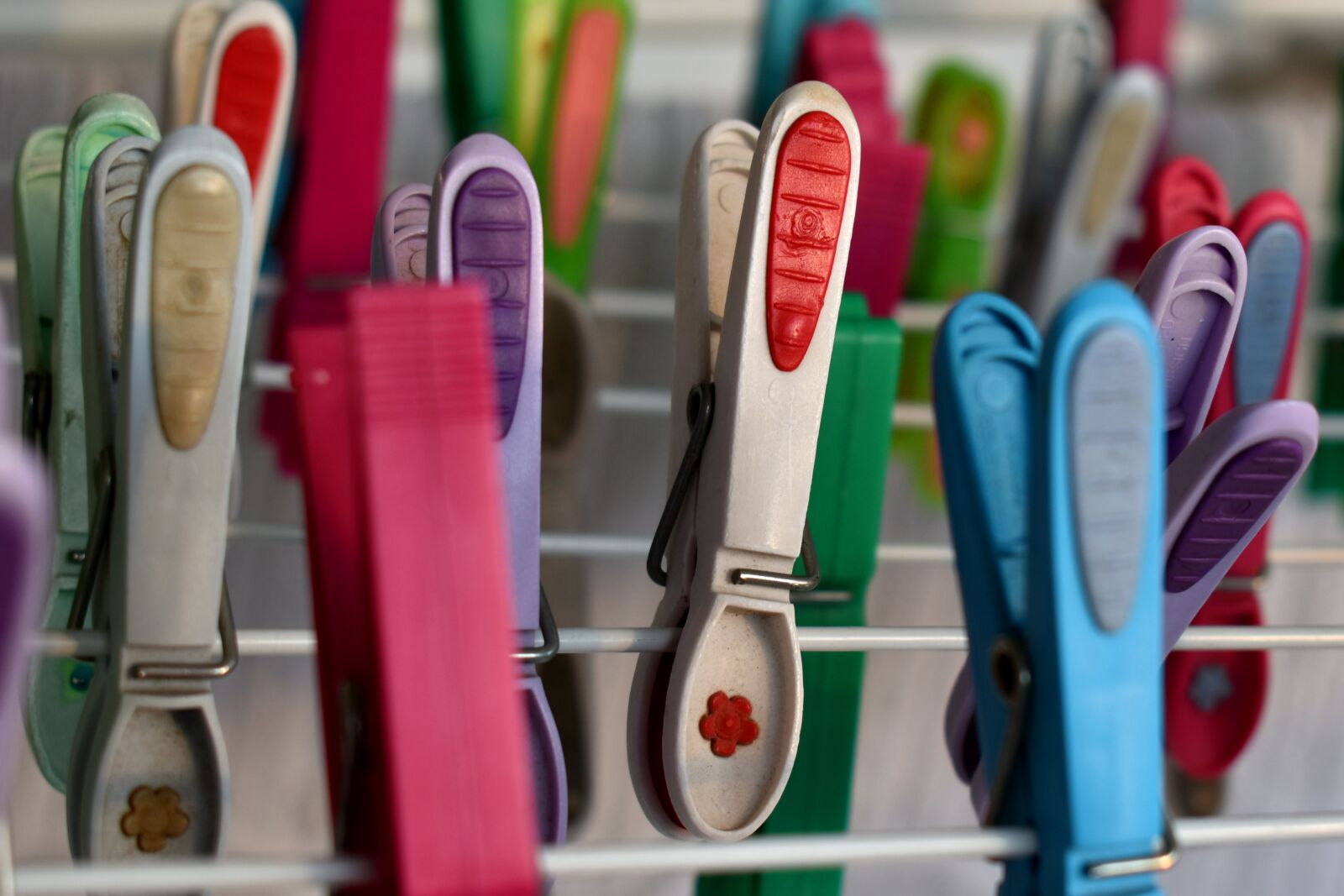 Nikon D3500 sample photo. Clothespins, wash, clean photography
