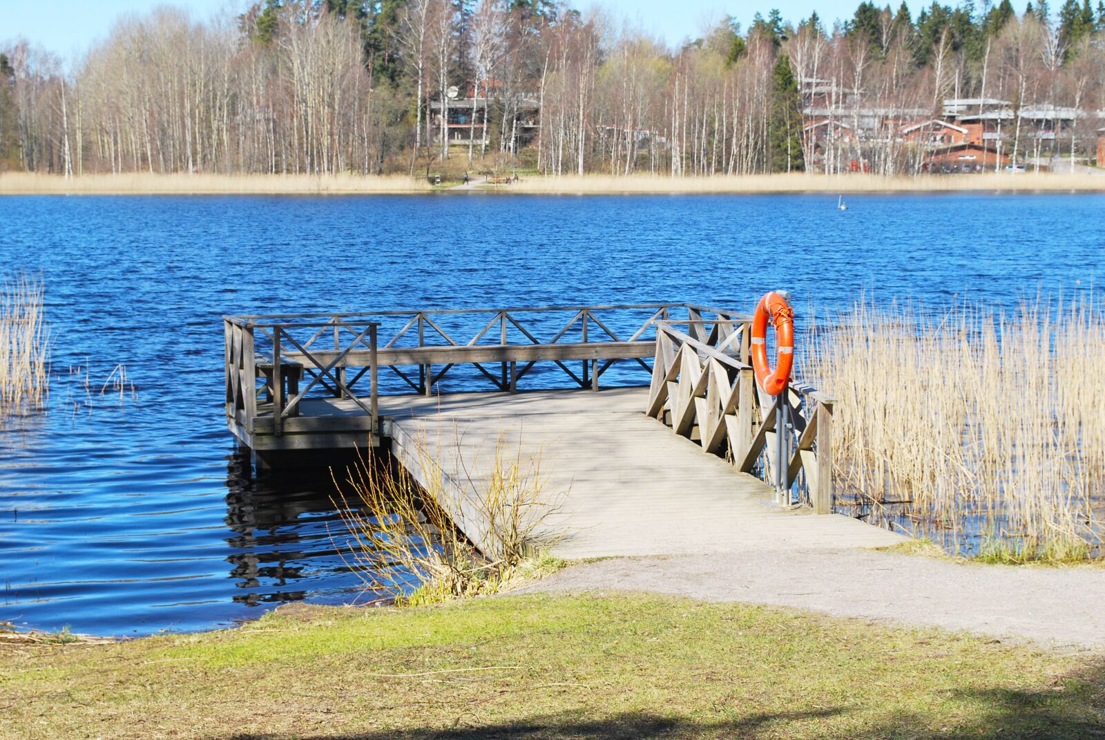 Nikon D60 sample photo. Pier, lake, nature photography