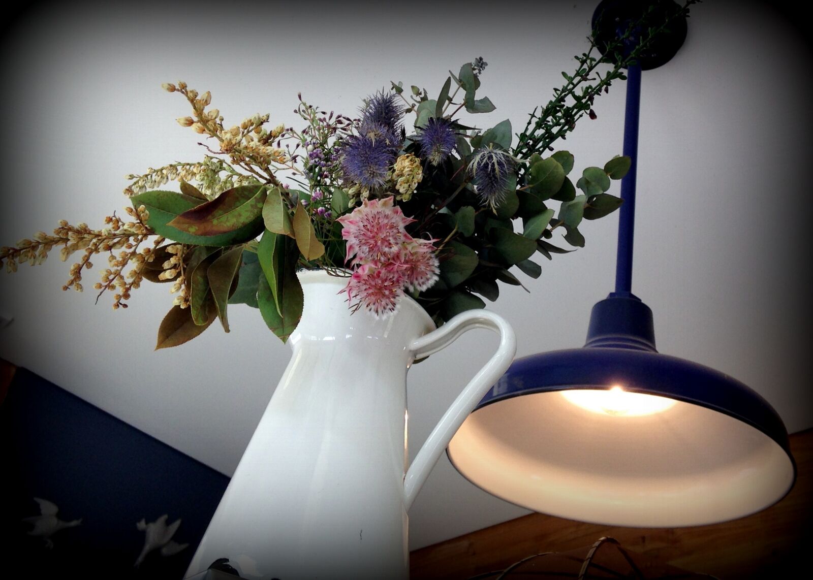 iPhone 5c back camera 4.12mm f/2.4 sample photo. Ceiling, colourful, flowers, light photography