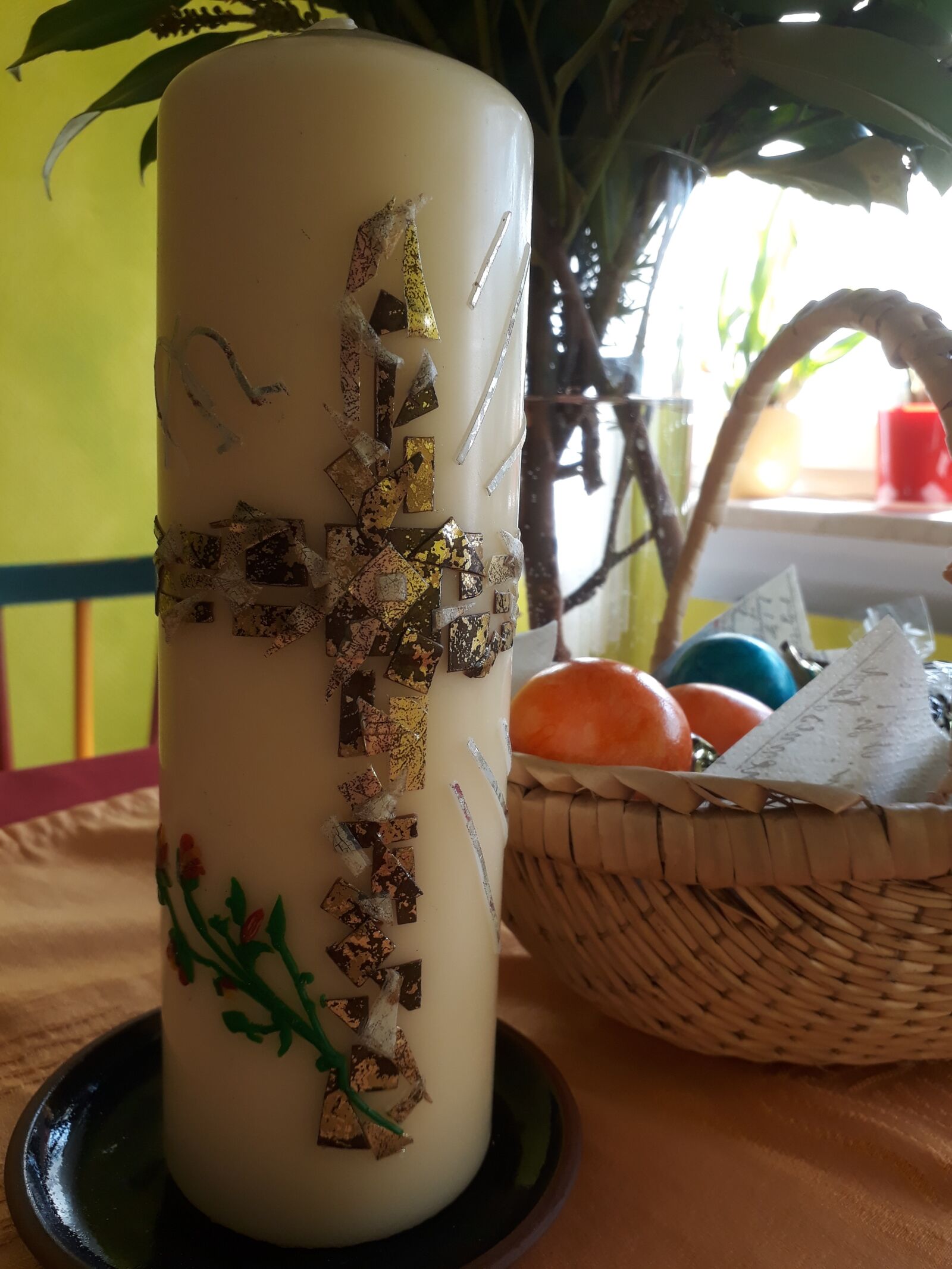 Samsung Galaxy A3(2017) sample photo. Easter, candle, cross photography