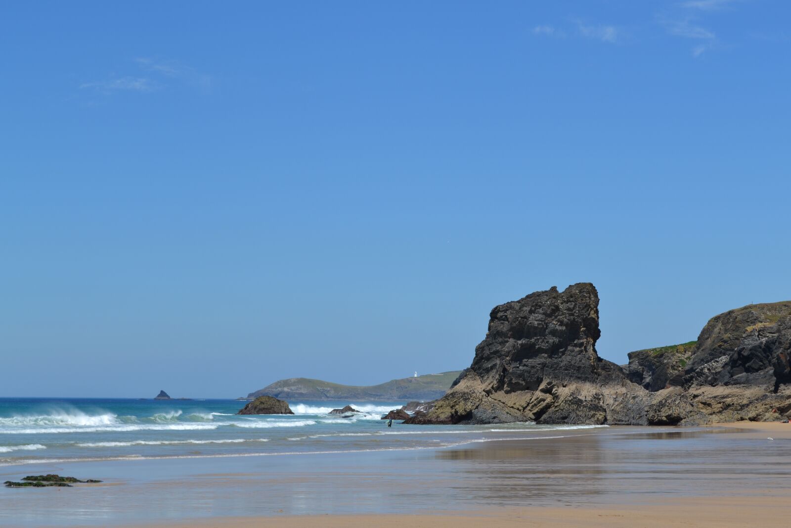 Nikon D3100 sample photo. Beach, uk, cornwall rocks photography