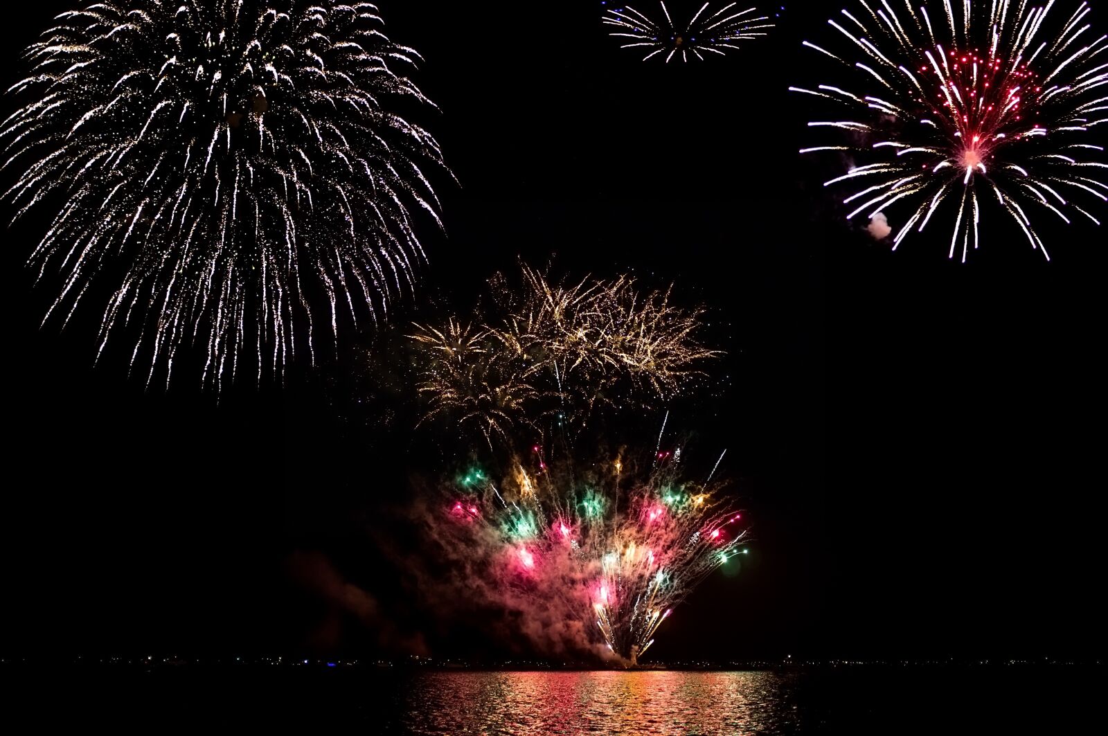 Fujifilm FinePix X100 sample photo. Fireworks, night, celebration photography