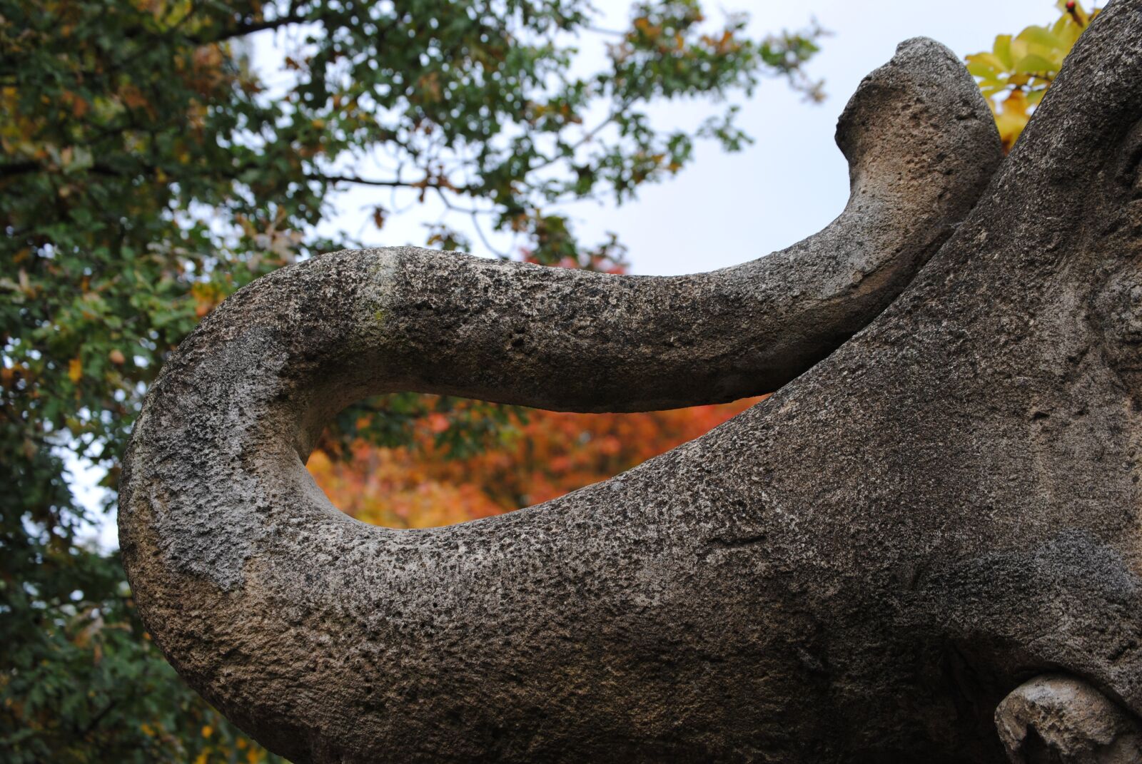 Nikon D3000 sample photo. Proboscis, stone figure, elephant photography