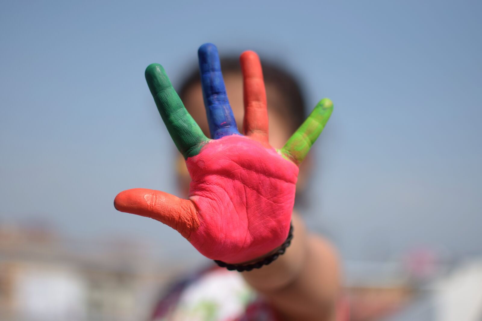 Nikon D5300 sample photo. Colorful, five fingers, kid photography
