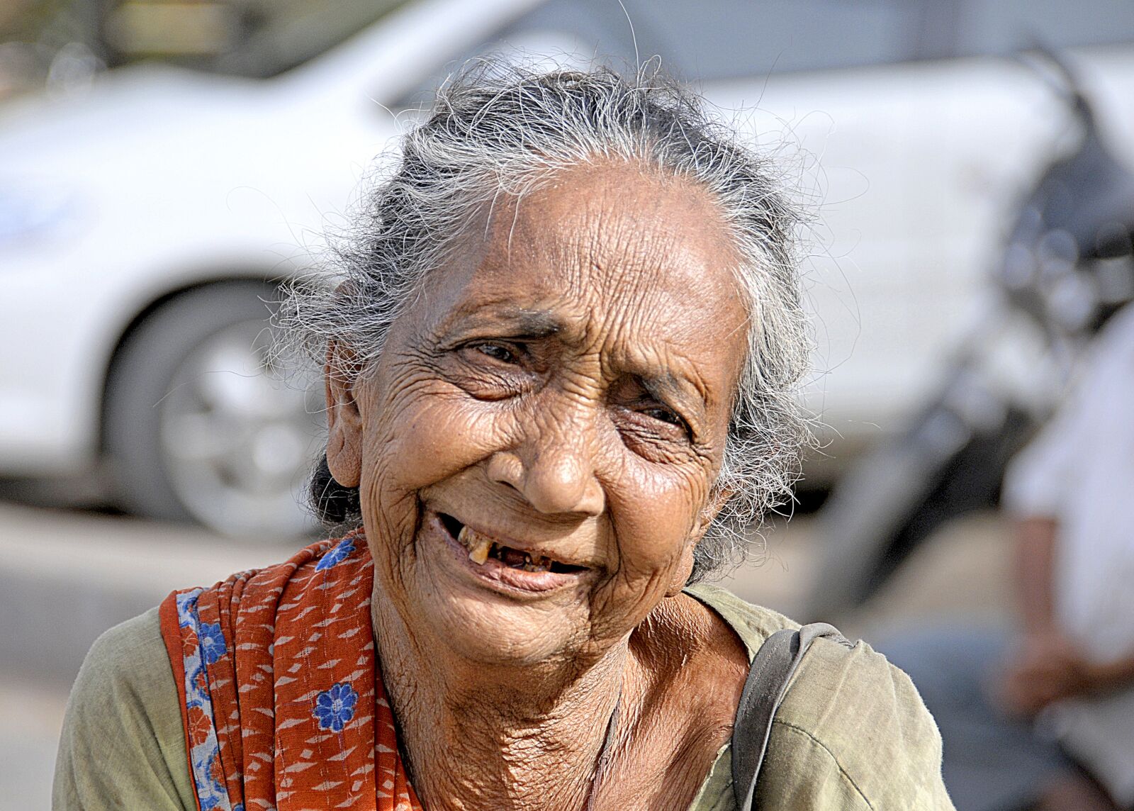 Nikon D300S sample photo. India, lady, old photography