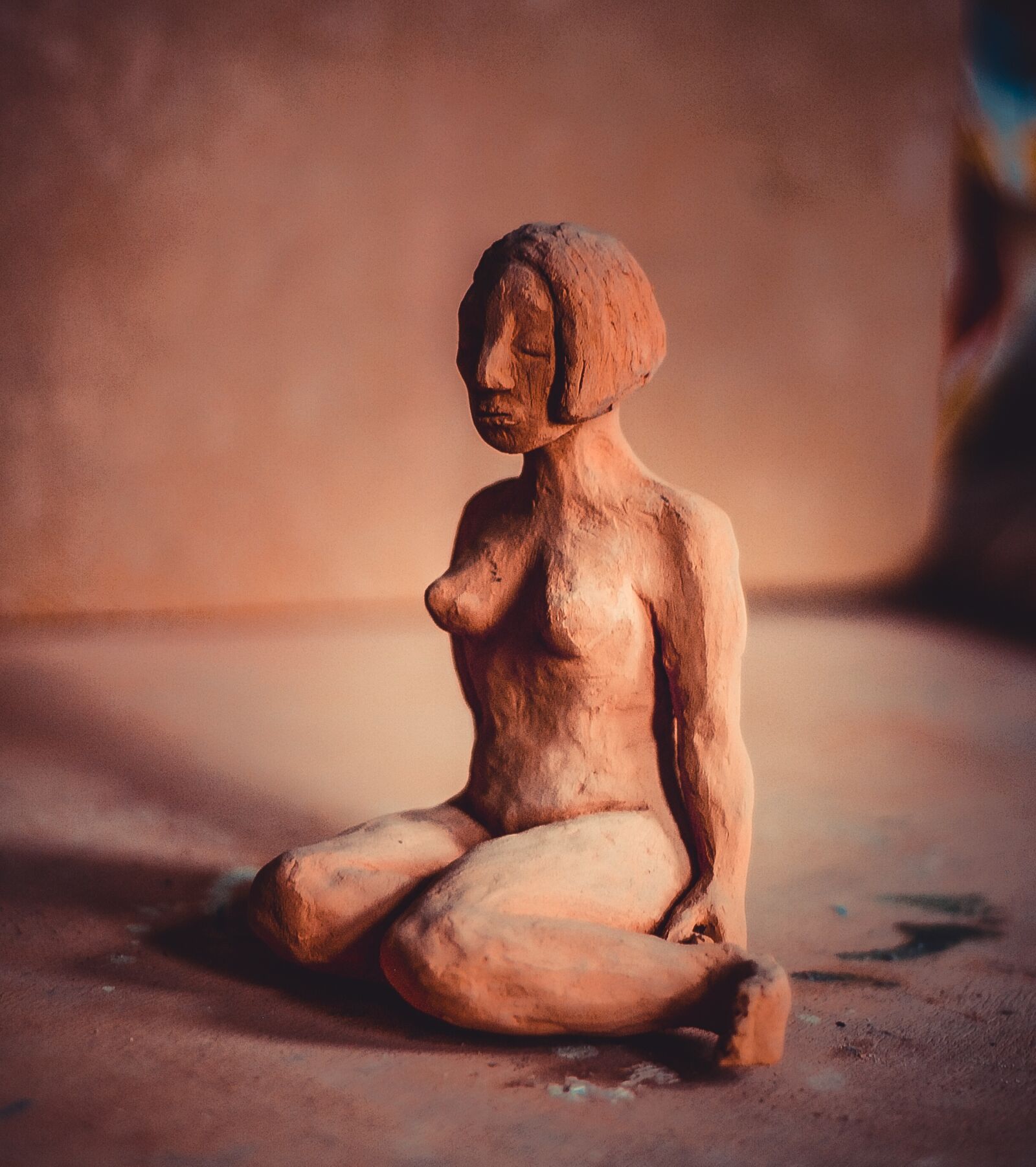 Nikon D200 sample photo. Clay figure, potters, sound photography