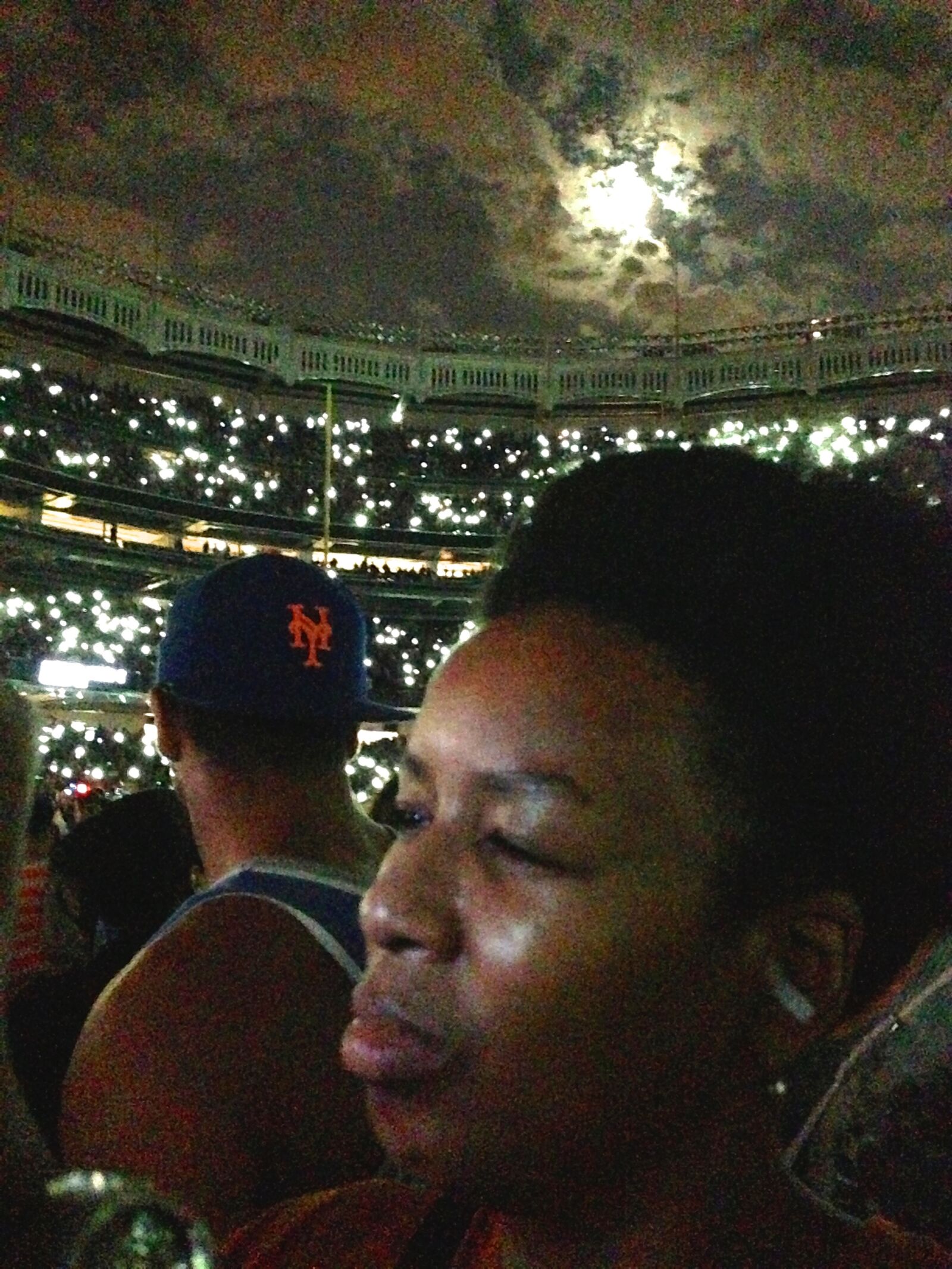Apple iPhone 5 sample photo. Concerts, crowd, moonlight, stadium photography