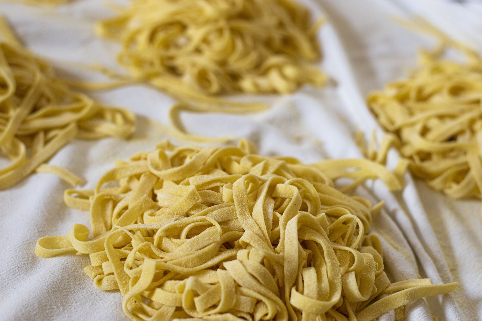 Nikon D5600 sample photo. Tagliatelle, preparation, drying photography