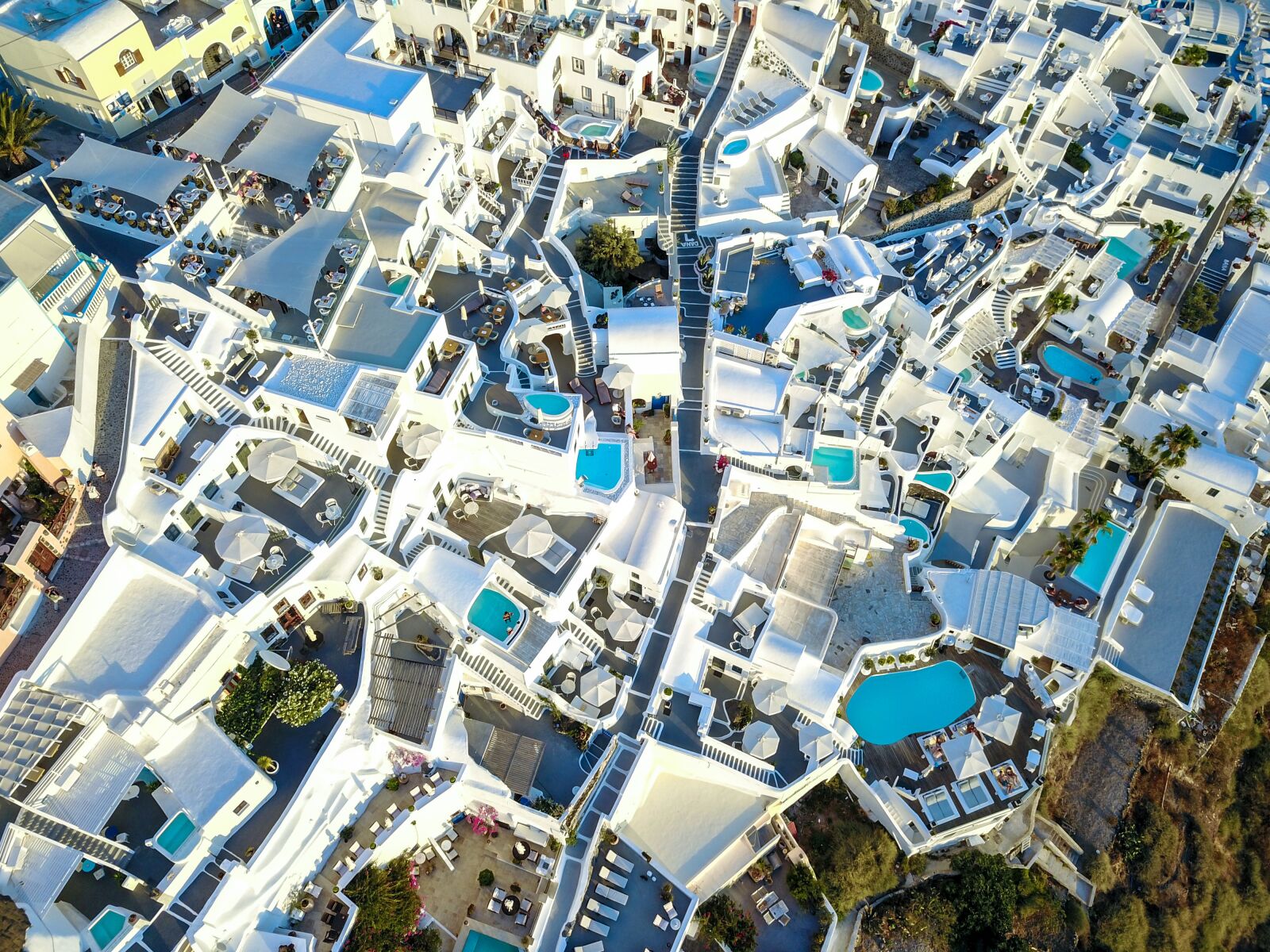 DJI FC220 sample photo. Santorini, greece, island photography