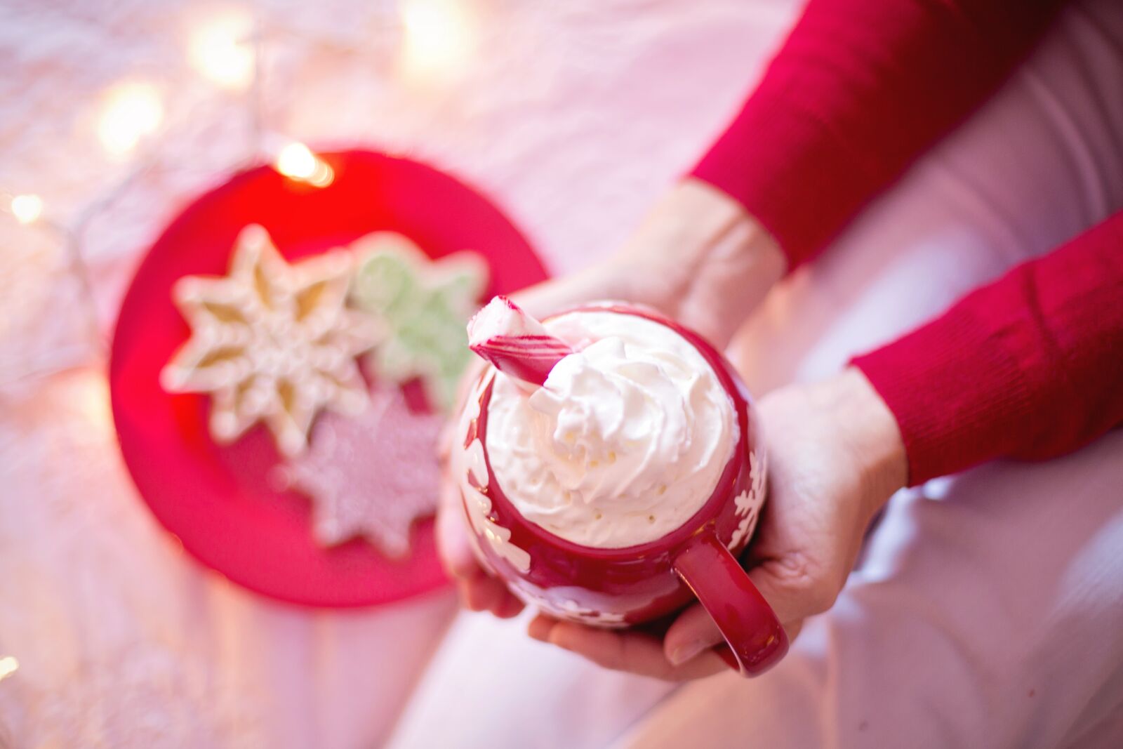 Canon EF 50mm F1.4 USM sample photo. Christmas, cozy, hot chocolate photography
