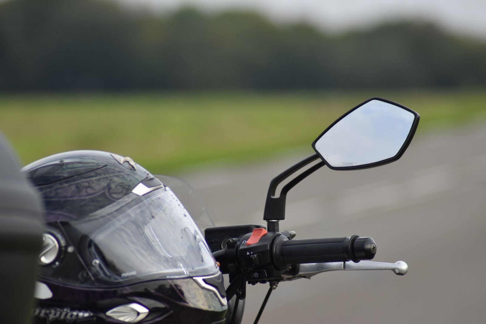 Nikon D3500 sample photo. Motorcycle, rear view mirror photography