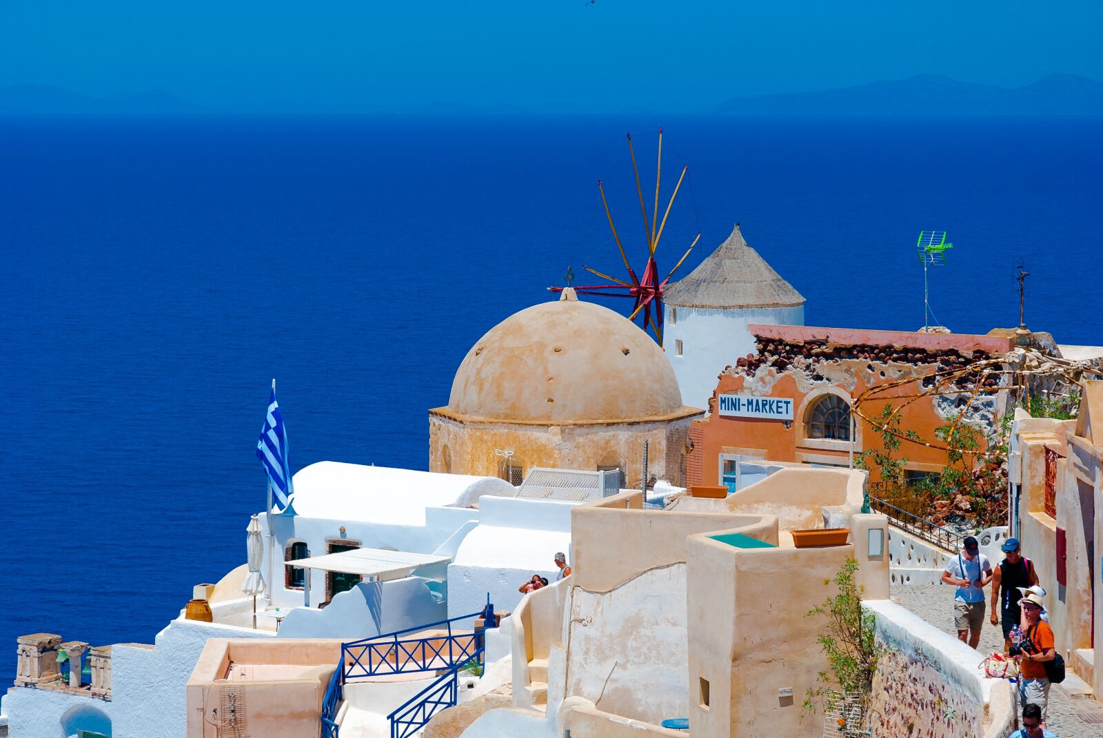 Nikon D80 sample photo. Greece, santorini, the sun photography
