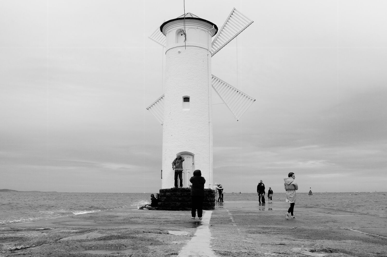 Olympus PEN E-PL6 sample photo. Windmill, świnoujście, sea photography