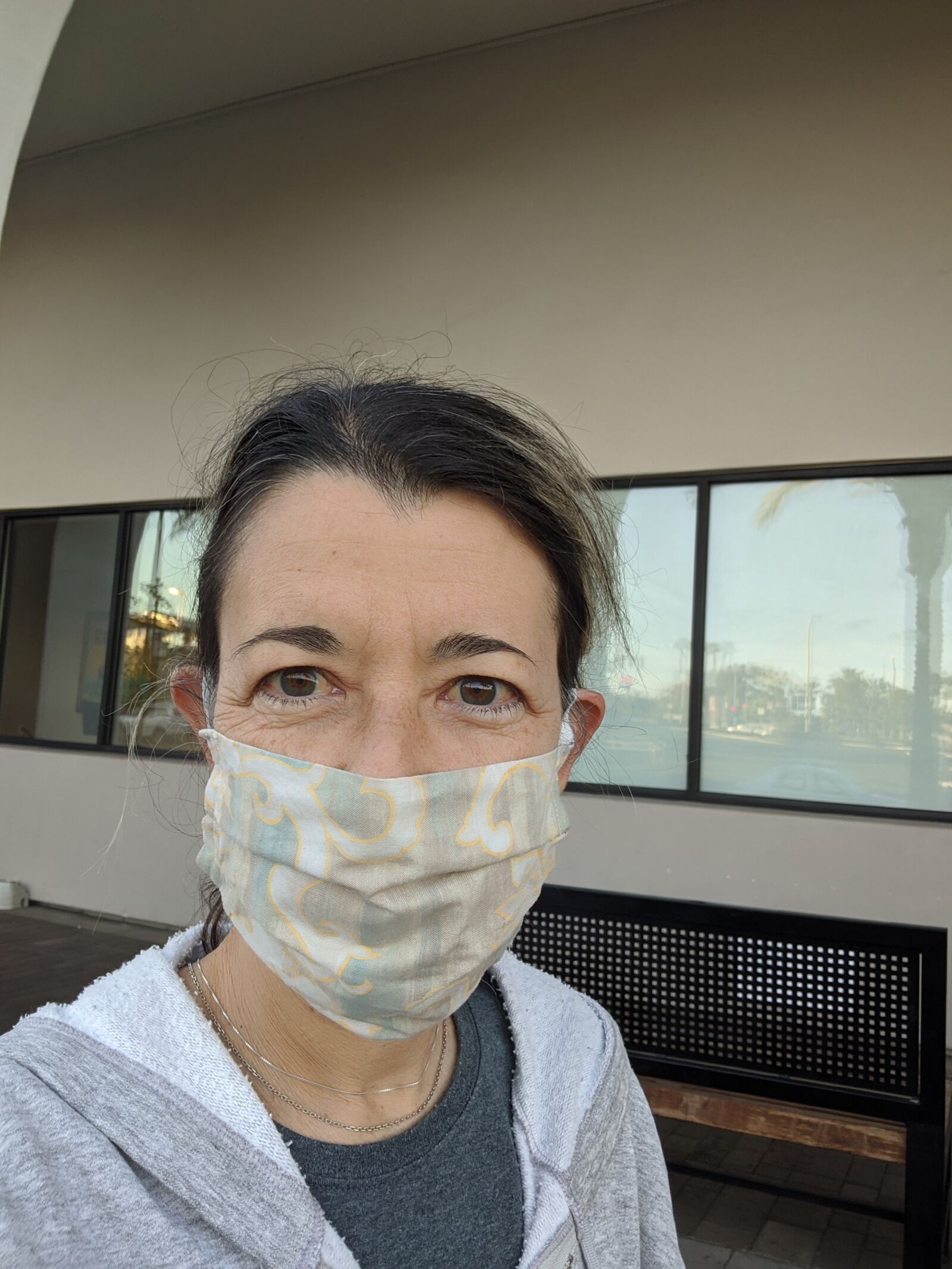 Google Pixel 3 sample photo. Facemask, covid, protection photography