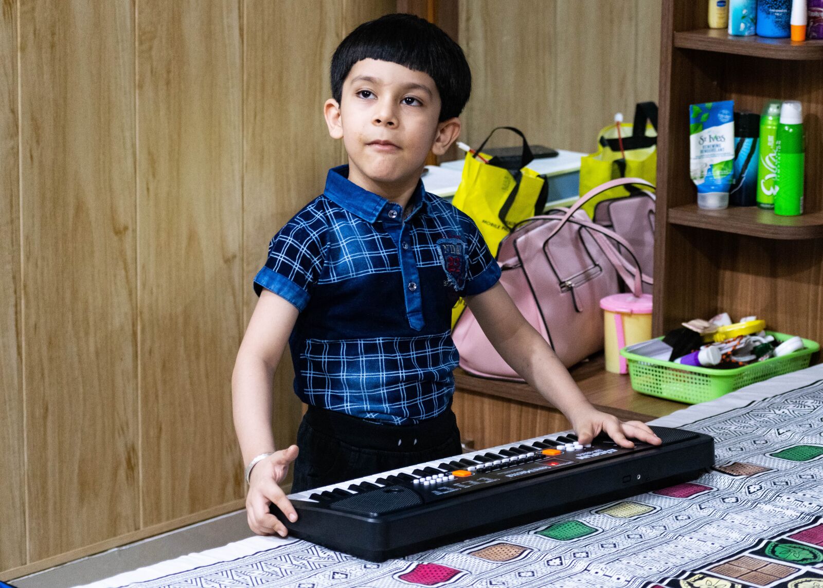 Nikon D3300 sample photo. Boy, piano, music photography