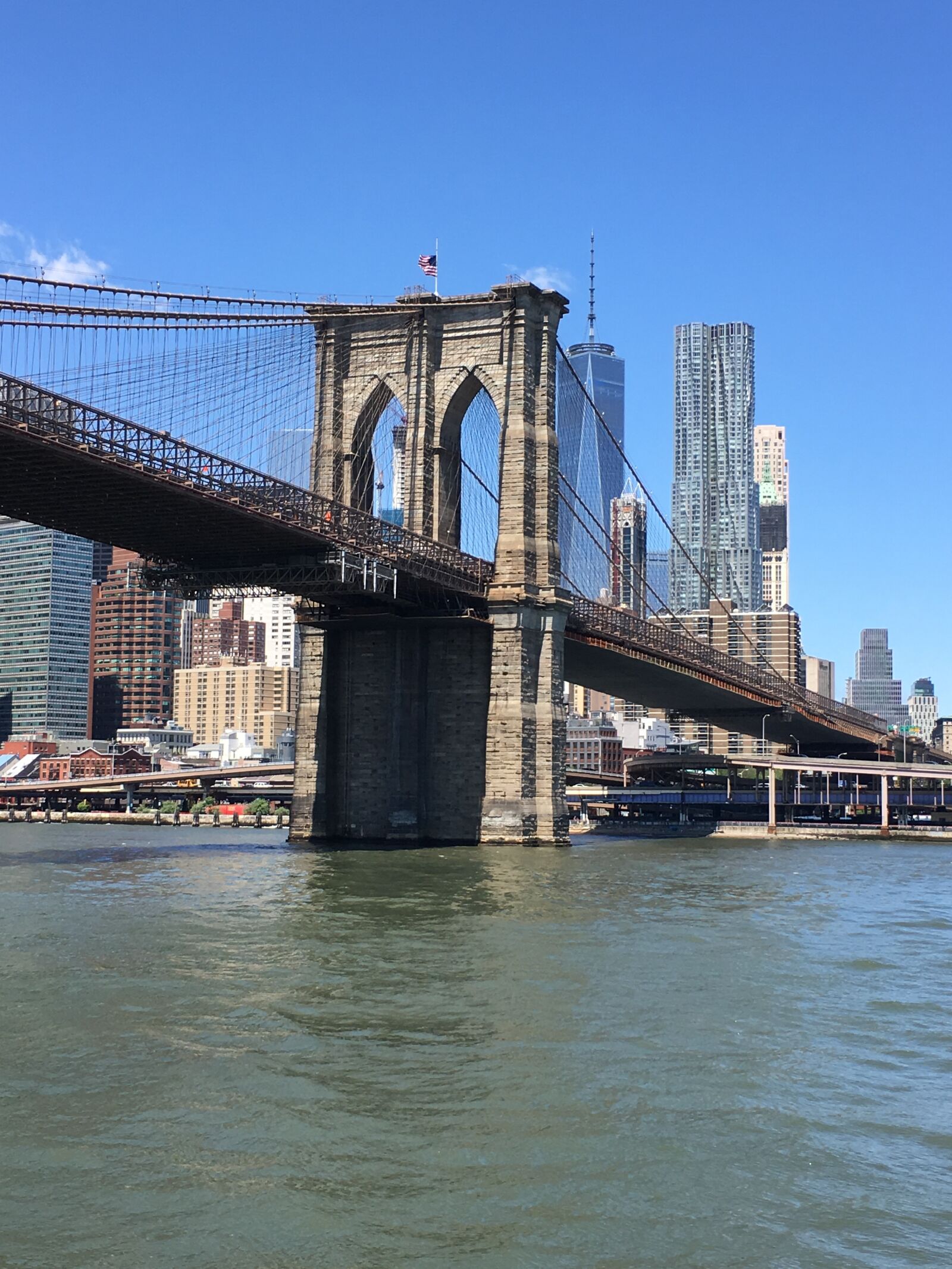 Apple iPhone 6s sample photo. Brooklyn bridge, nyc, river photography