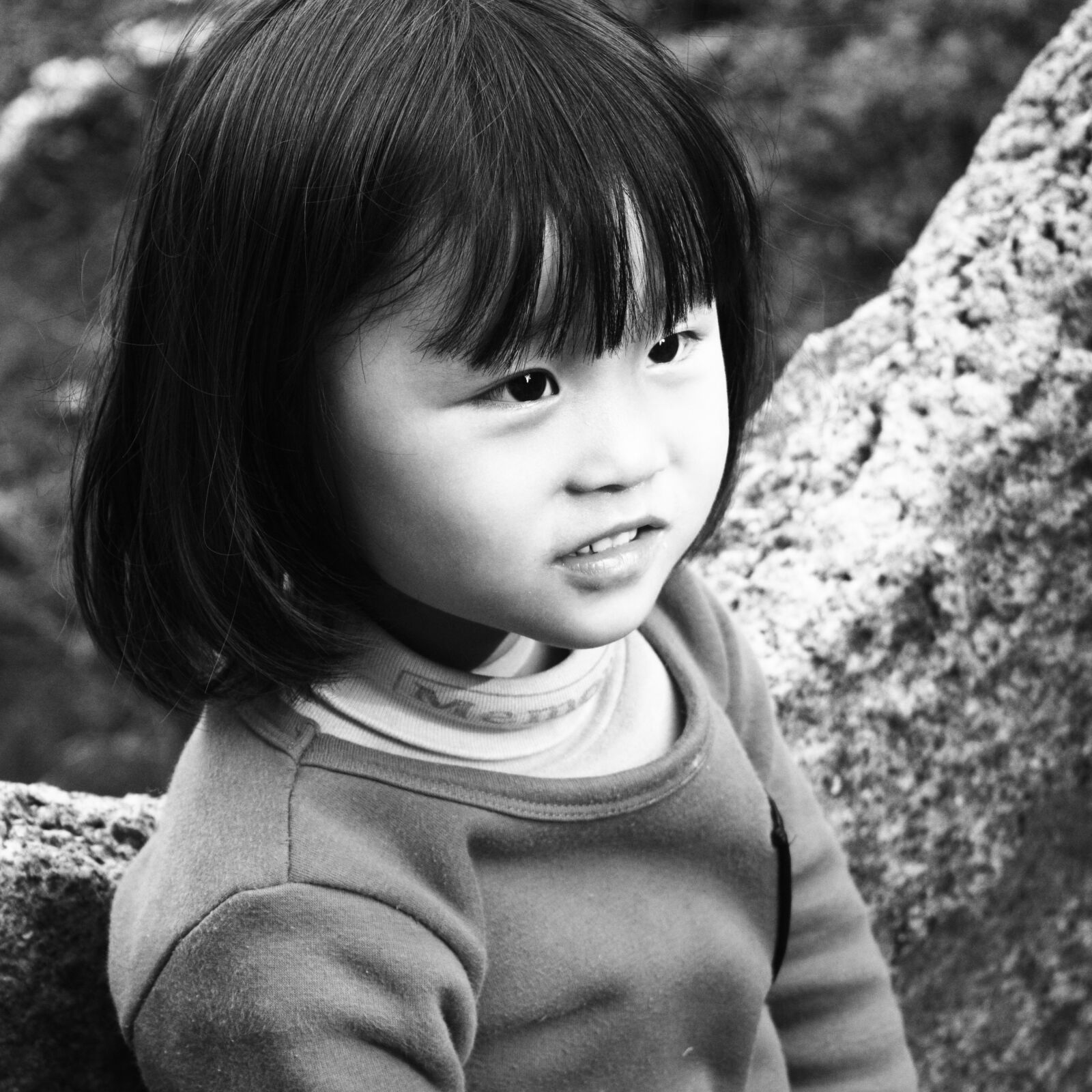 Nikon D5200 sample photo. Kids, black and white photography