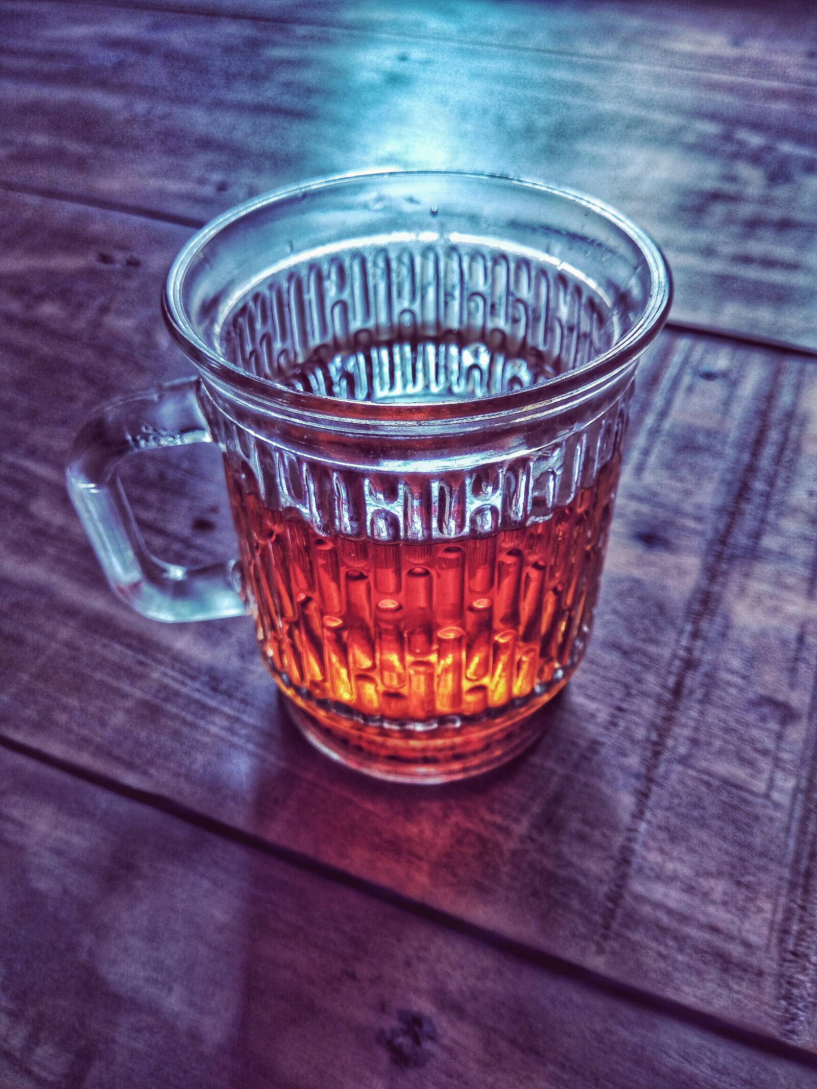 Xiaomi Redmi Note3 sample photo. Black tea, glass, winter photography