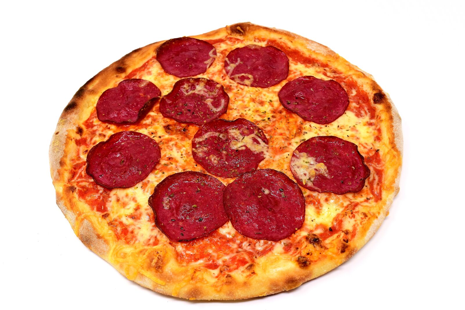 Nikon D7200 sample photo. Pizza, salami, food photography