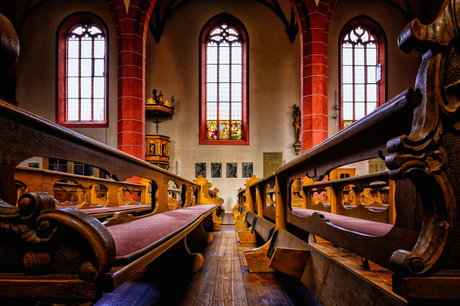 Nikon Z6 sample photo. Church, benches, church pews photography