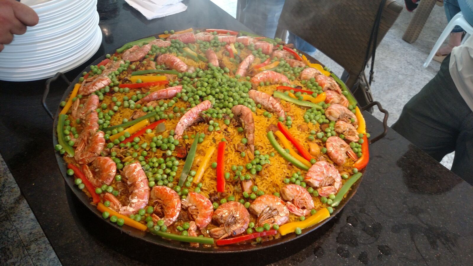 Motorola XT1225 sample photo. Paella, rice, food photography