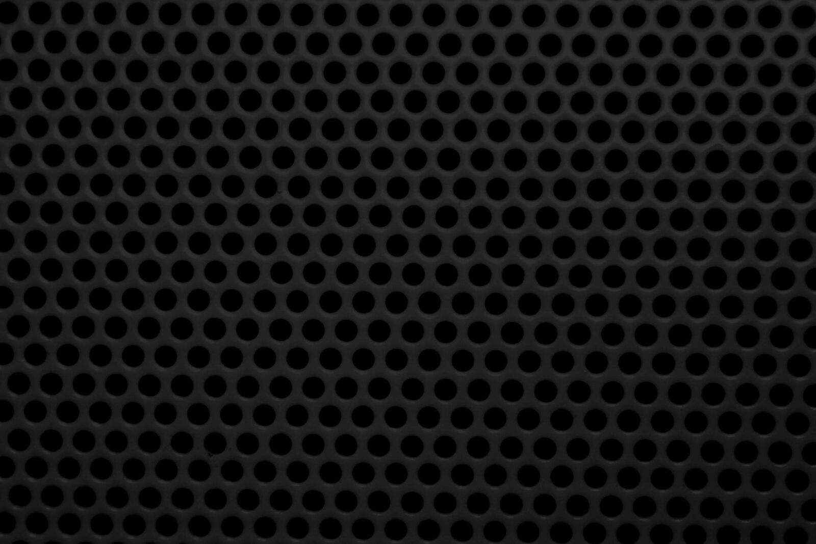 f/3.5-5.6 IS sample photo. Black, metal mesh, round photography