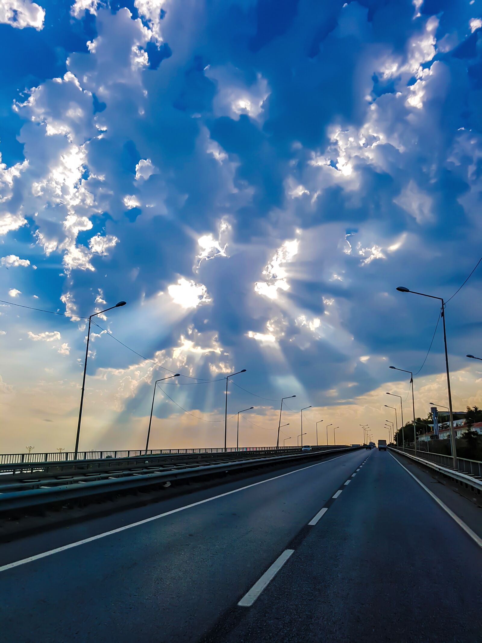 Samsung Galaxy S7 Edge sample photo. Clouds, road, turkey photography