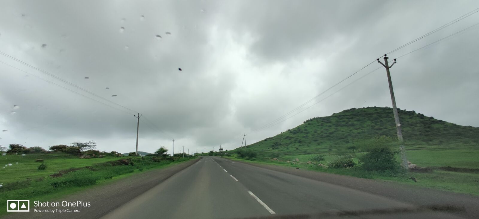 OnePlus GM1911 sample photo. Road, journey, hills photography