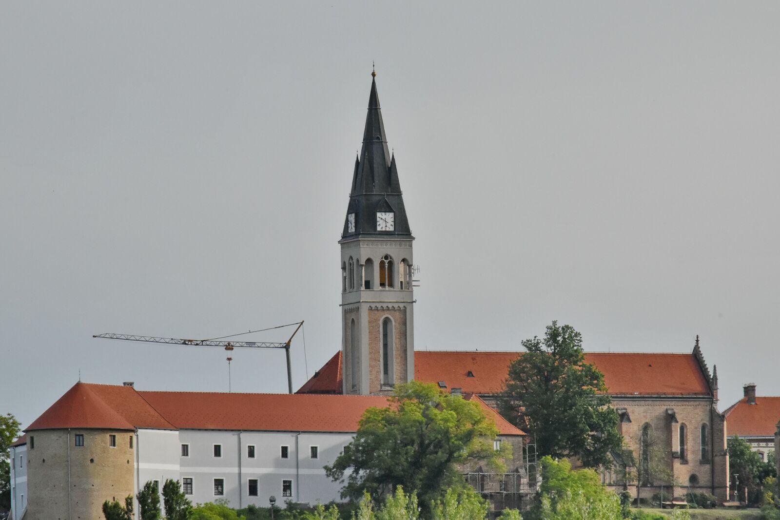 Nikon D5500 sample photo. Castle, church tower, croatia photography
