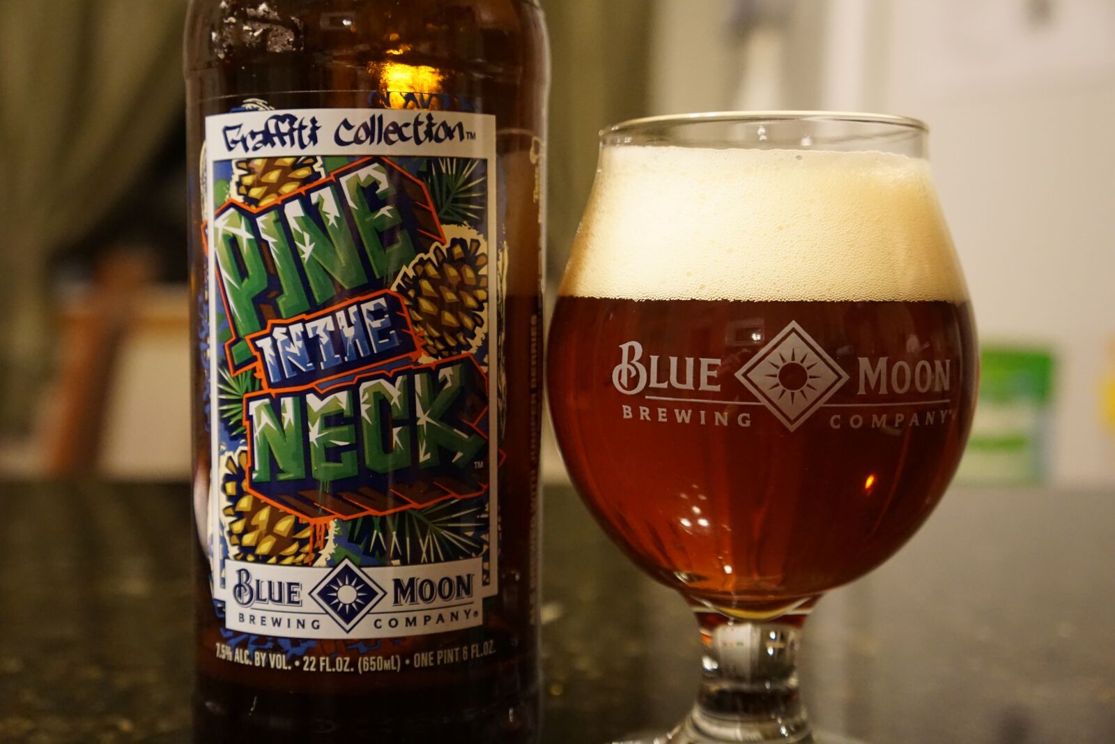 Sony a6000 + Sony E 18-55mm F3.5-5.6 OSS sample photo. Beer, hops, blue moon photography