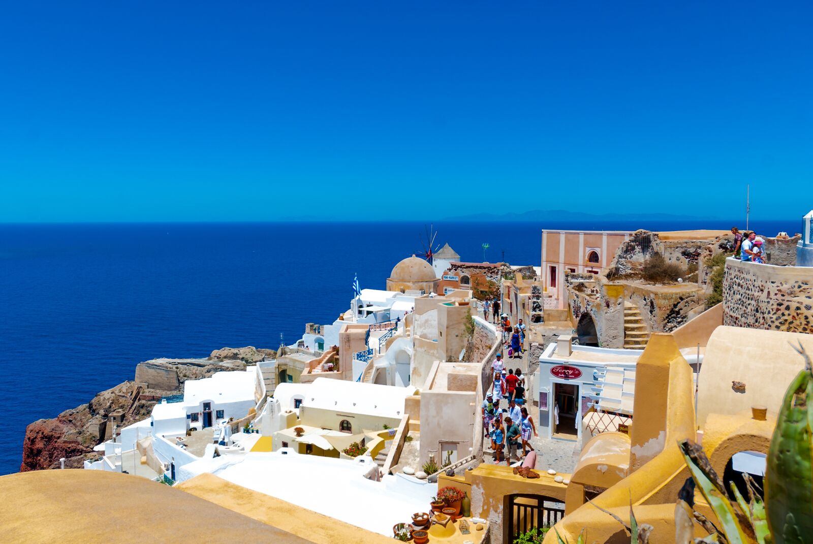 Nikon D80 sample photo. Greece, santorini, the sun photography