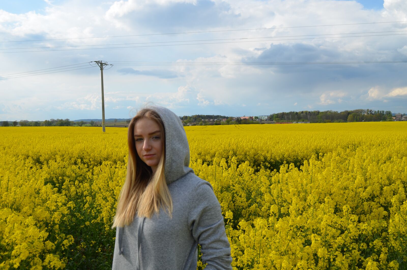 Nikon D5100 sample photo. Agatha, field, sky photography
