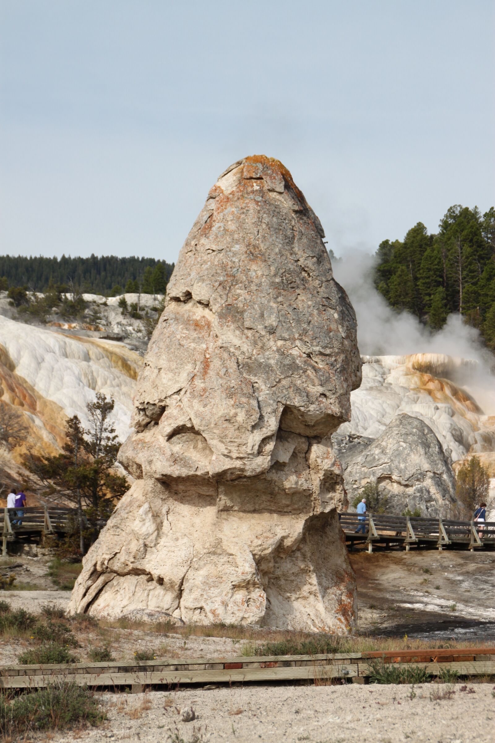 Canon EOS 500D (EOS Rebel T1i / EOS Kiss X3) sample photo. Mammoth springs, liberty cap photography