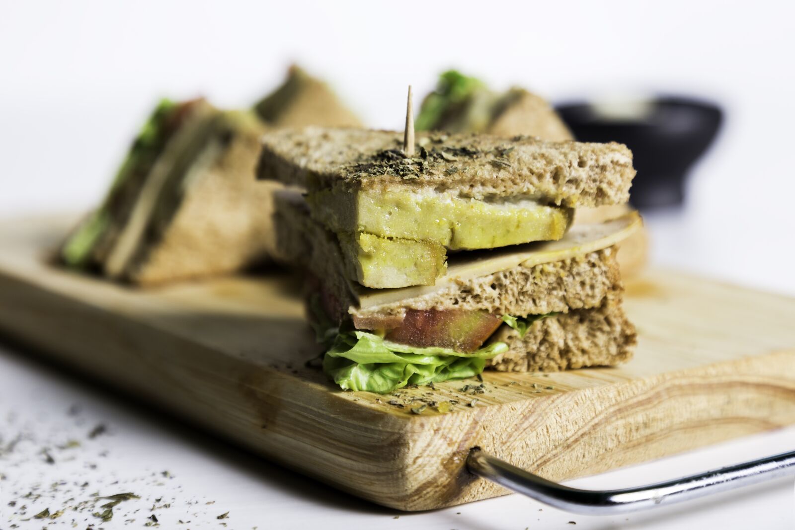 Canon EOS 6D + Canon EF 24-105mm F4L IS USM sample photo. Vegan, sandwich, food photography