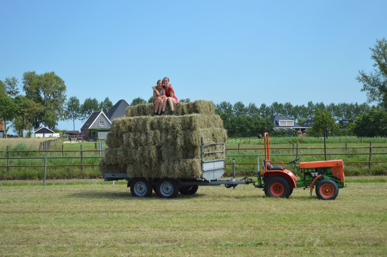 Nikon D3200 sample photo. Farm, haystack, countryside photography