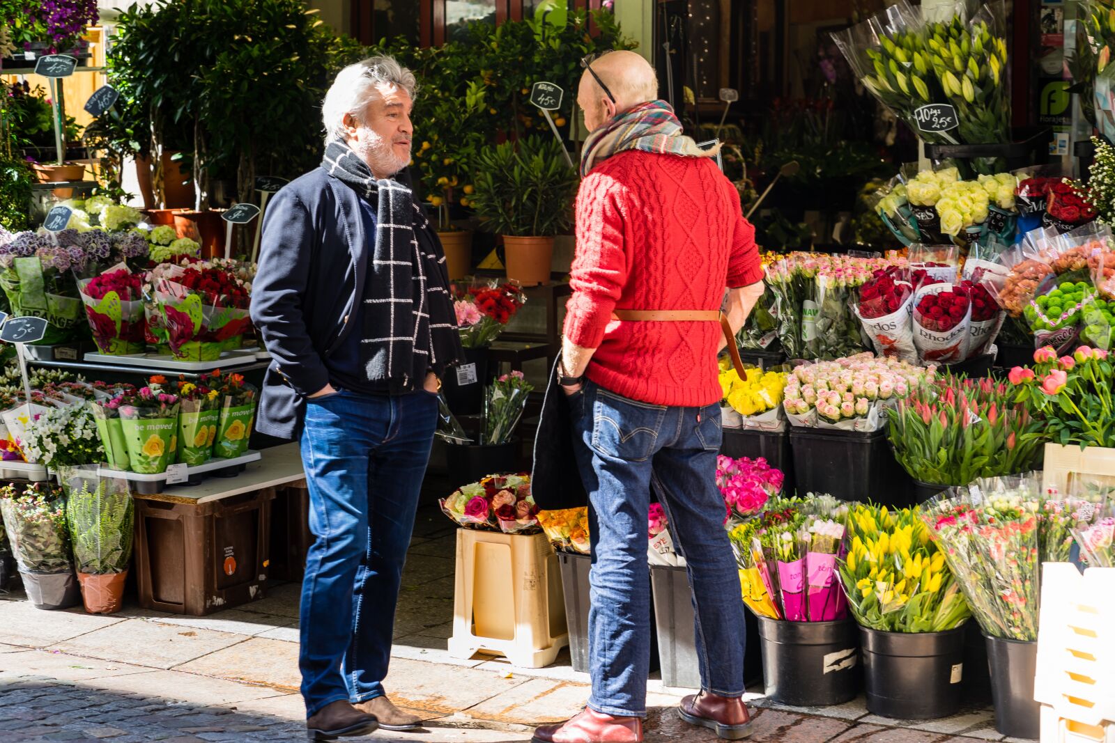 Sony a7 II sample photo. Rue cler, flowers, street photography